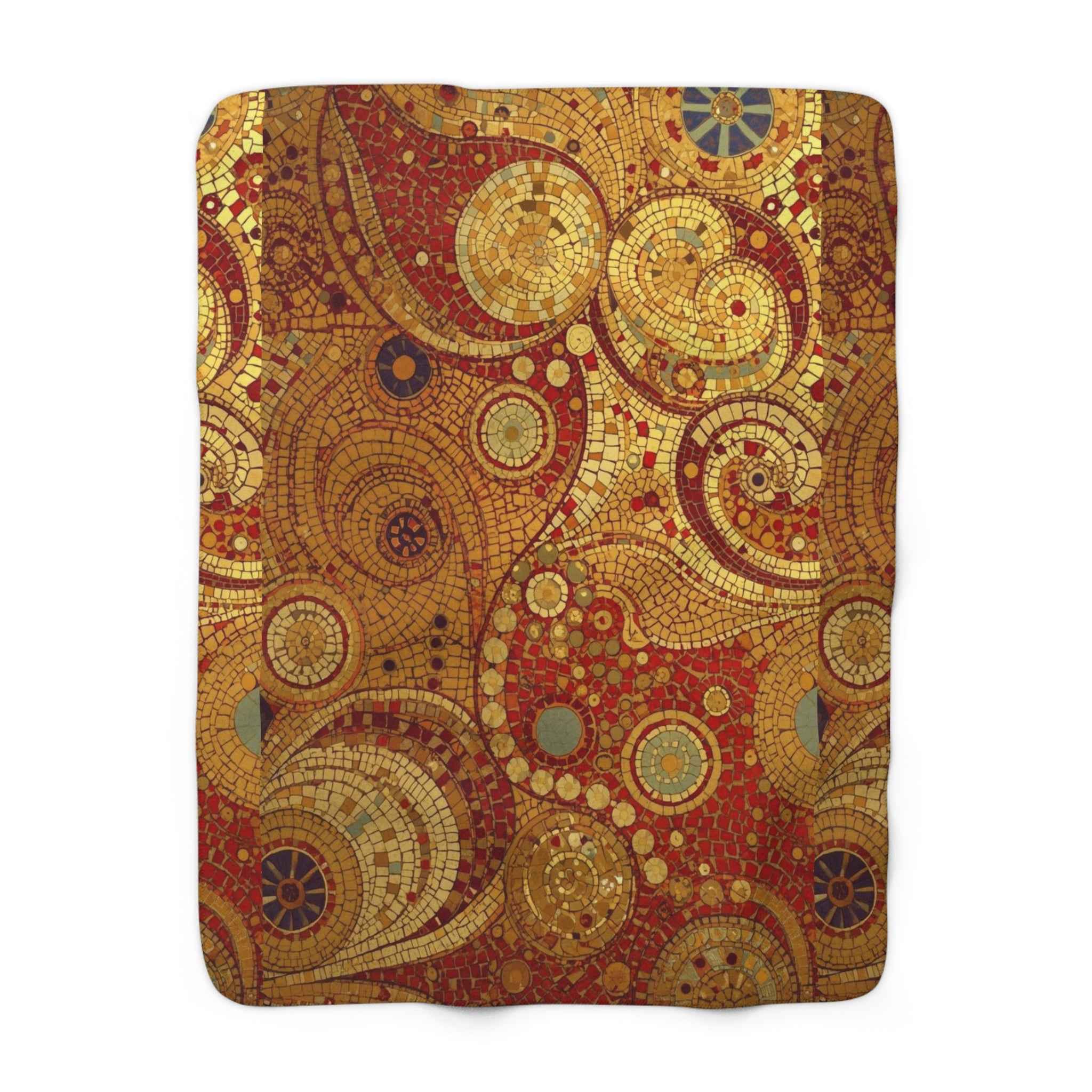 Cozy Bohemian Sherpa Fleece Blanket, Warm Throw, Floral Design, Home Decor, Gift for Her, Cozy Nights